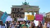 People protest in front of the Brandenburg Gate for the right to bodily self-determination and legal abortions.