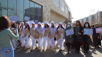 Aktivist:innen der Emma Organisation im Irak nehmen zum Weltfrauentag am "Buka Kurdistan" Festival teil. 